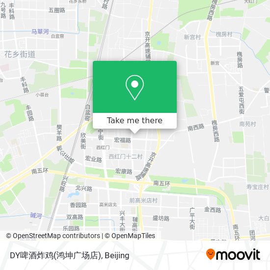 DY啤酒炸鸡(鸿坤广场店) map