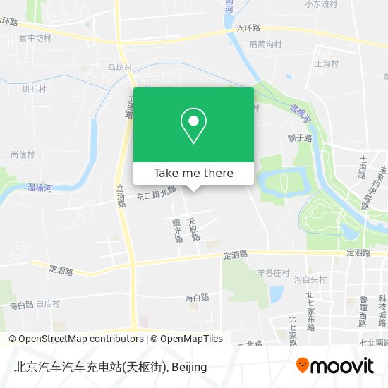北京汽车汽车充电站(天枢街) map