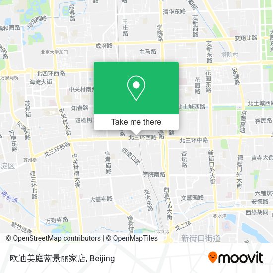 欧迪美庭蓝景丽家店 map