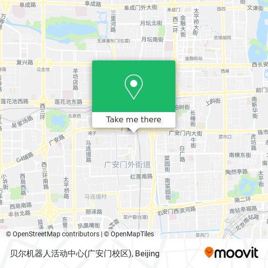 贝尔机器人活动中心(广安门校区) map