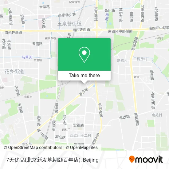 7天优品(北京新发地期颐百年店) map
