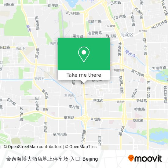 金泰海博大酒店地上停车场-入口 map