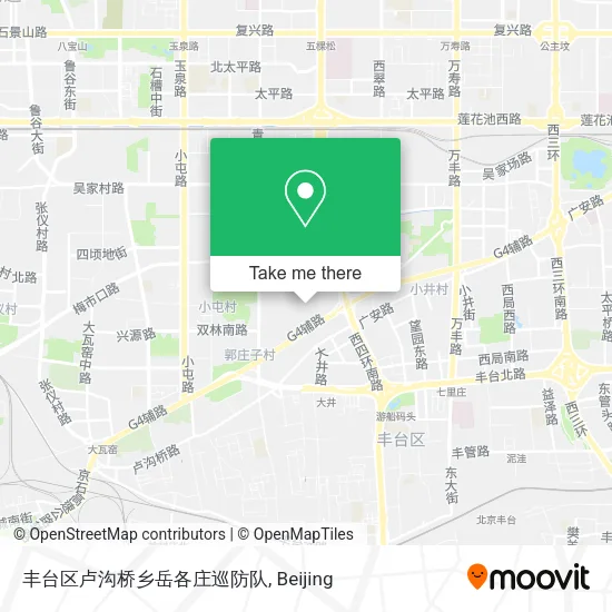丰台区卢沟桥乡岳各庄巡防队 map