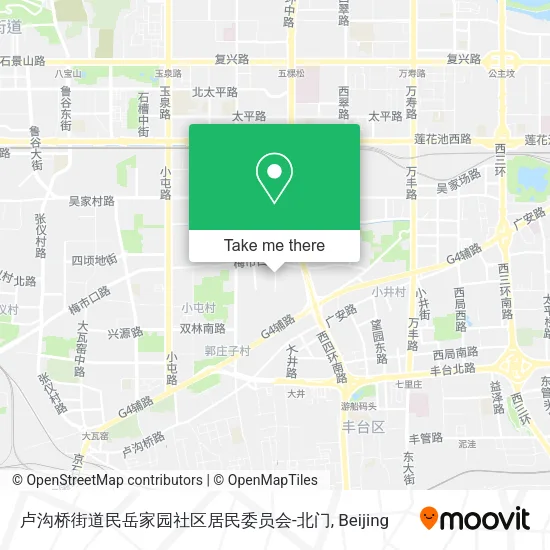 卢沟桥街道民岳家园社区居民委员会-北门 map