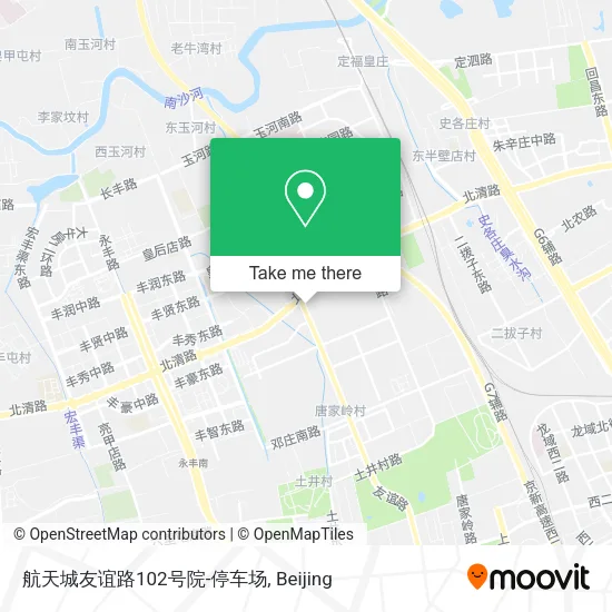 航天城友谊路102号院-停车场 map