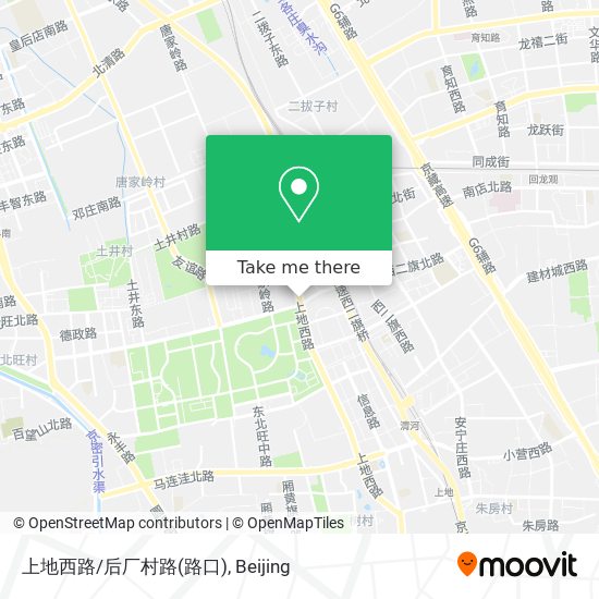 上地西路/后厂村路(路口) map