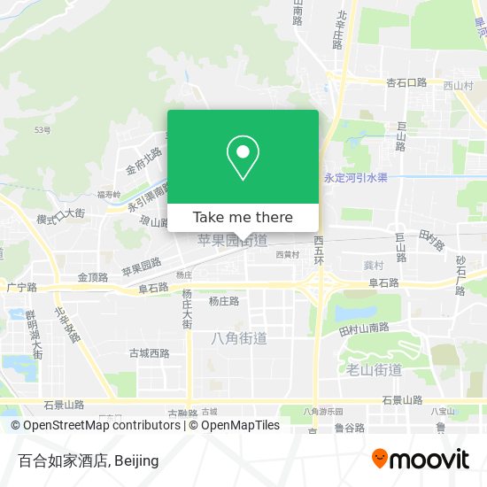 百合如家酒店 map