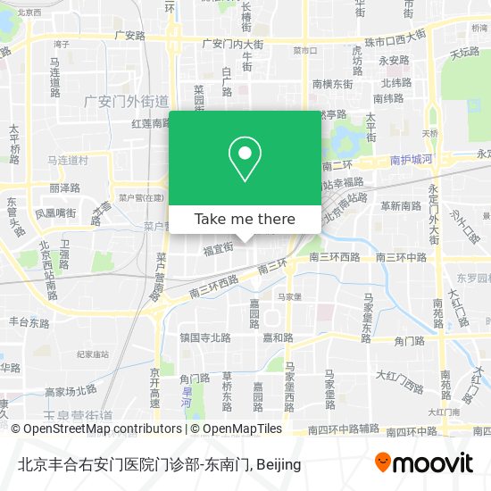 北京丰合右安门医院门诊部-东南门 map