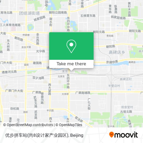 优步拼车站(尚8设计家产业园区) map