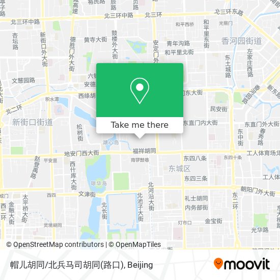 帽儿胡同/北兵马司胡同(路口) map