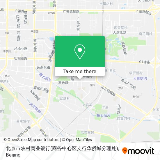 北京市农村商业银行(商务中心区支行华侨城分理处) map