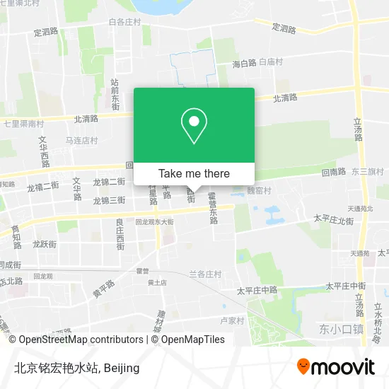 北京铭宏艳水站 map
