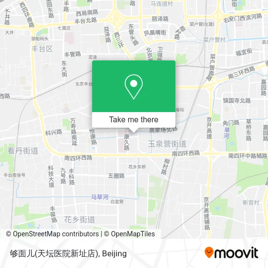 够面儿(天坛医院新址店) map