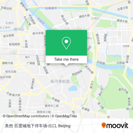 美然·百度城地下停车场-出口 map