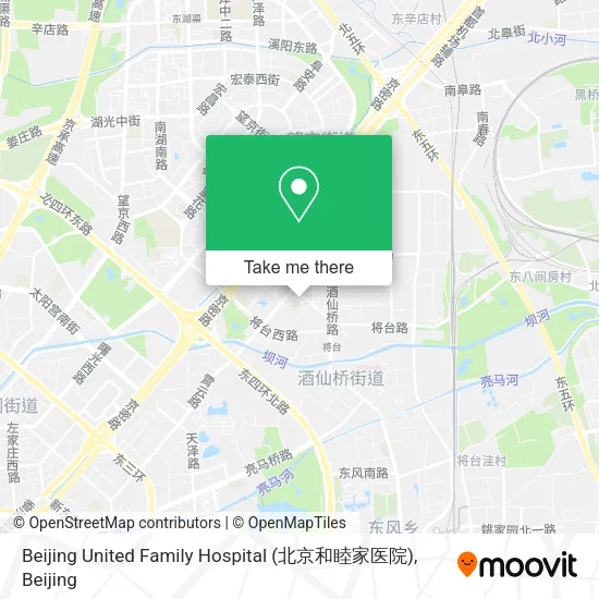 Beijing United Family Hospital (北京和睦家医院) map