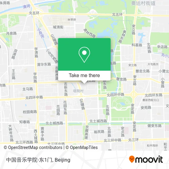 中国音乐学院-东1门 map