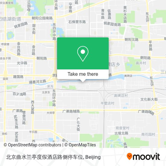 北京曲水兰亭度假酒店路侧停车位 map