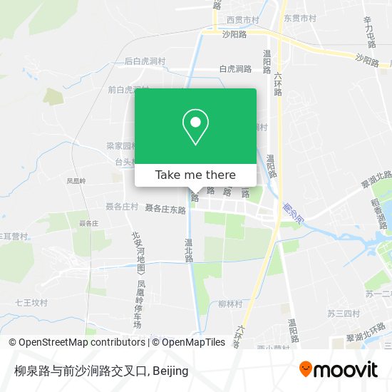 柳泉路与前沙涧路交叉口 map