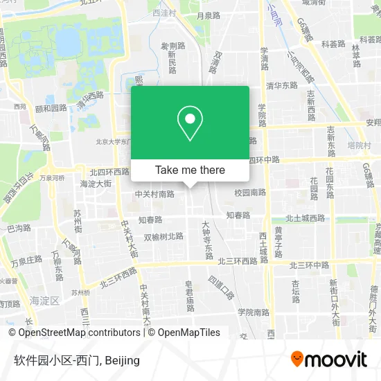 软件园小区-西门 map
