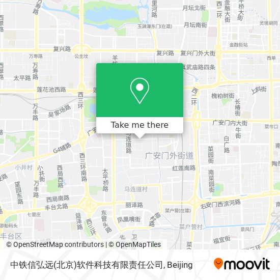 中铁信弘远(北京)软件科技有限责任公司 map