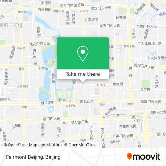 Fairmont Beijing map