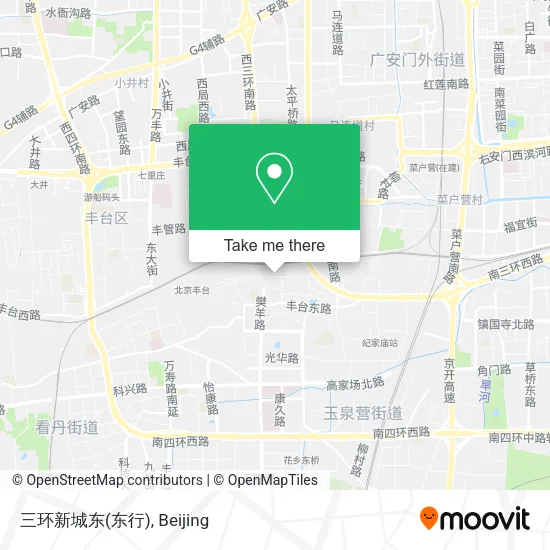 三环新城东(东行) map