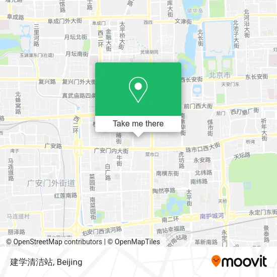 建学清洁站 map