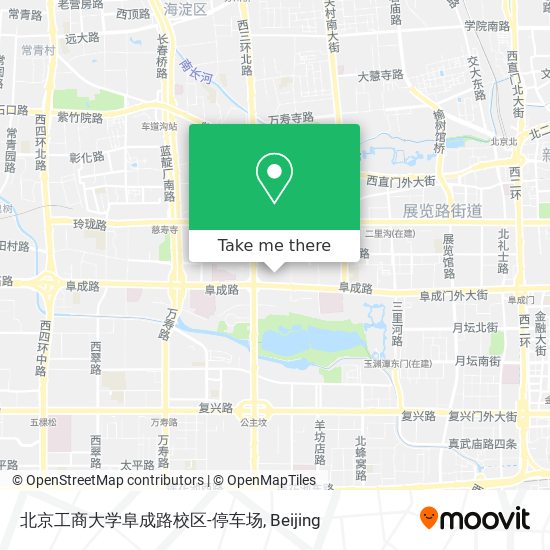 北京工商大学阜成路校区-停车场 map