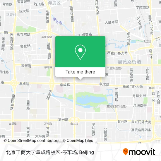 北京工商大学阜成路校区-停车场 map