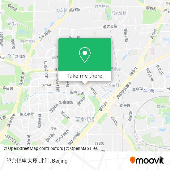 望京恒电大厦-北门 map
