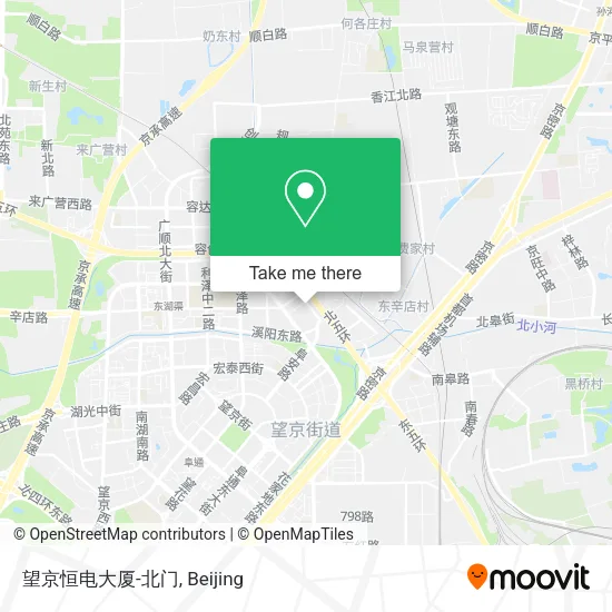 望京恒电大厦-北门 map