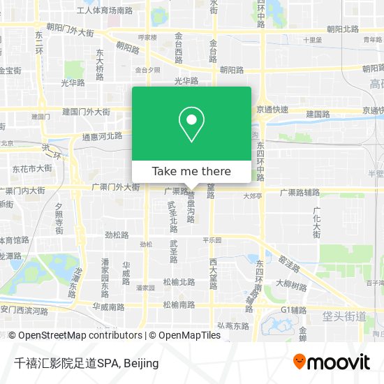 千禧汇影院足道SPA map