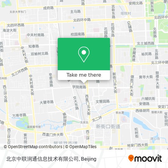 北京中联润通信息技术有限公司 map
