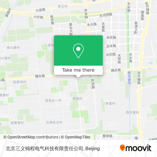 北京三义锦程电气科技有限责任公司 map