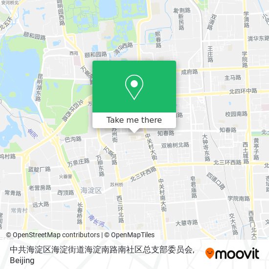 中共海淀区海淀街道海淀南路南社区总支部委员会 map