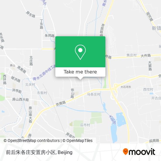 前后朱各庄安置房小区 map