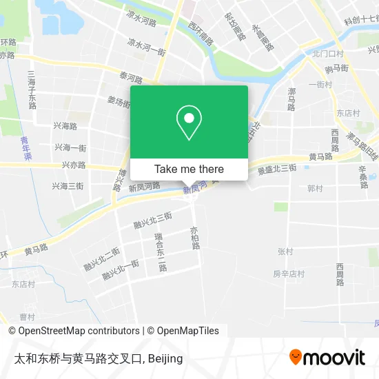 太和东桥与黄马路交叉口 map
