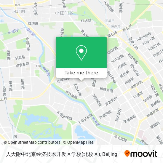 人大附中北京经济技术开发区学校(北校区) map