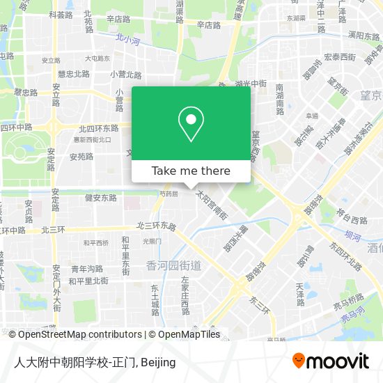 人大附中朝阳学校-正门 map