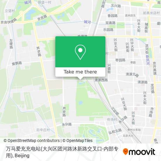 万马爱充充电站(大兴区团河路沐新路交叉口-内部专用) map