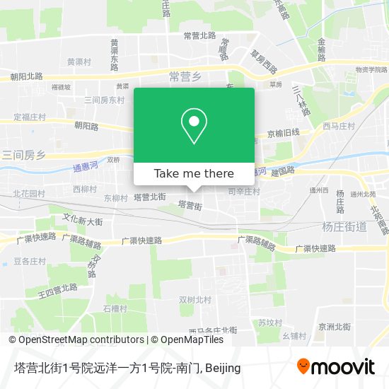 塔营北街1号院远洋一方1号院-南门 map