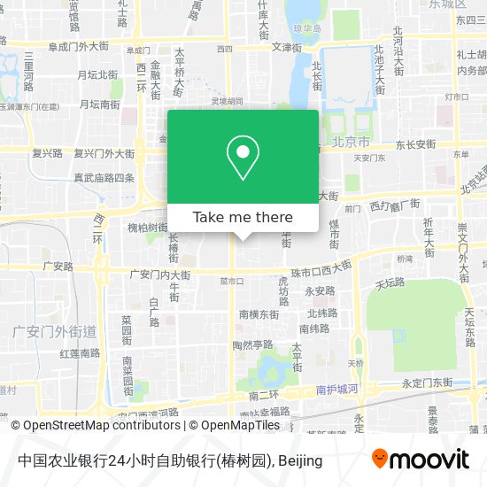 中国农业银行24小时自助银行(椿树园) map