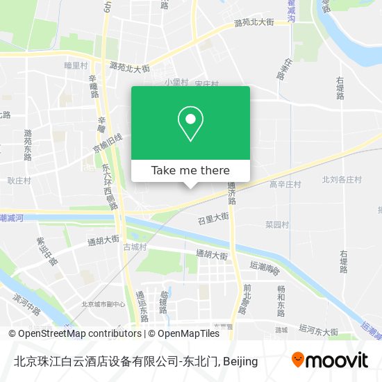 北京珠江白云酒店设备有限公司-东北门 map