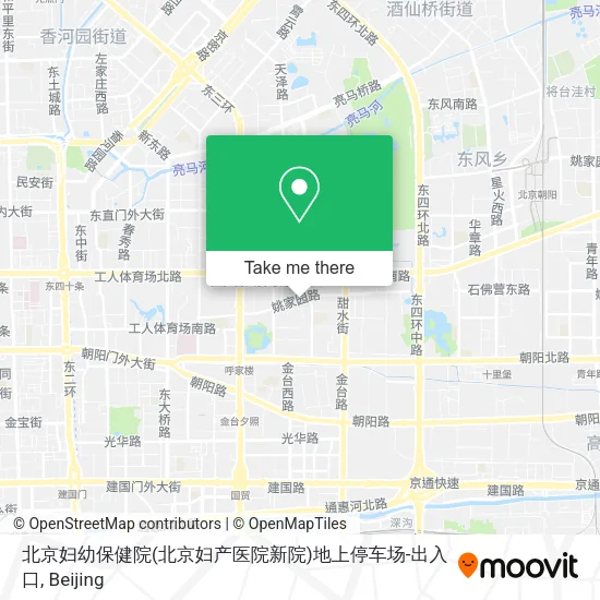 北京妇幼保健院(北京妇产医院新院)地上停车场-出入口 map