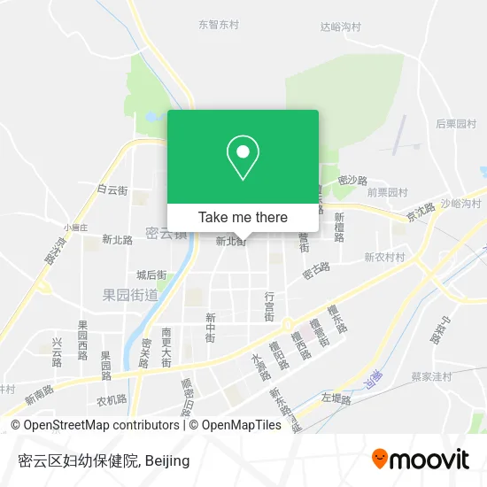 密云区妇幼保健院 map