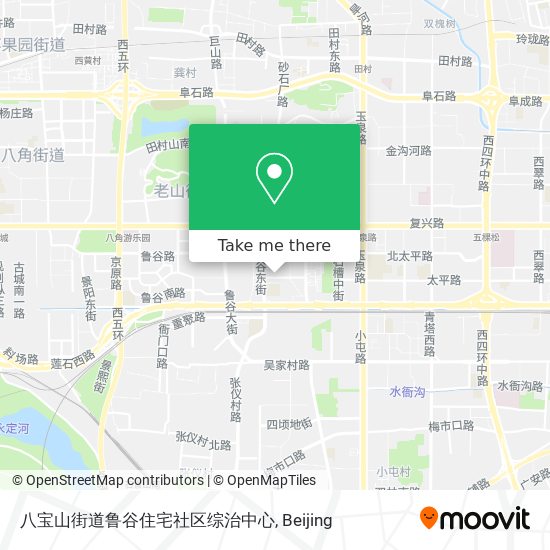 八宝山街道鲁谷住宅社区综治中心 map