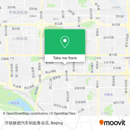 开锁换锁汽车钥匙鲁谷店 map