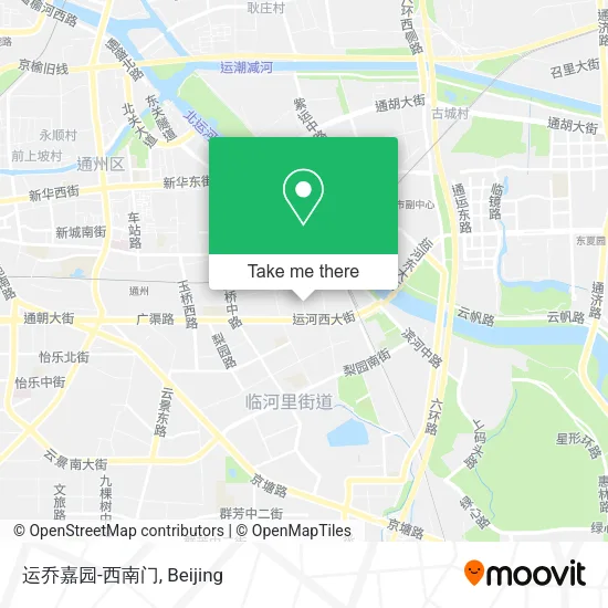 运乔嘉园-西南门 map