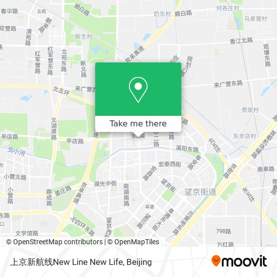 上京新航线New Line New Life map