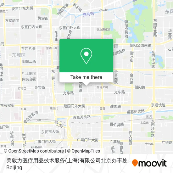 美敦力医疗用品技术服务(上海)有限公司北京办事处 map